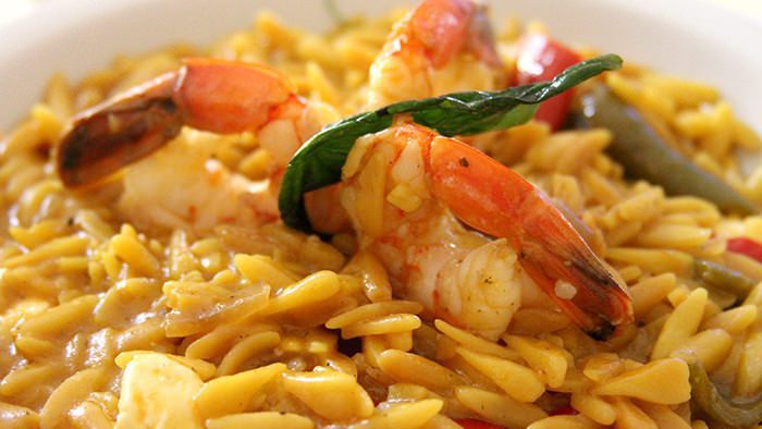 Orzo shrimp_classic and traditional greek dishes