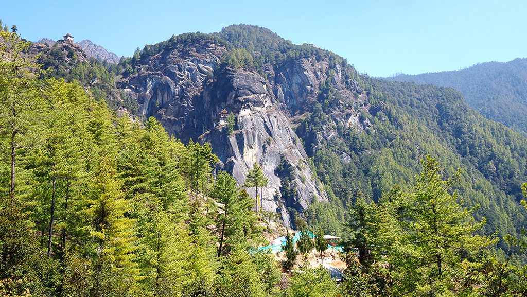 Viewing Tiger's Nest Monastery from a distance