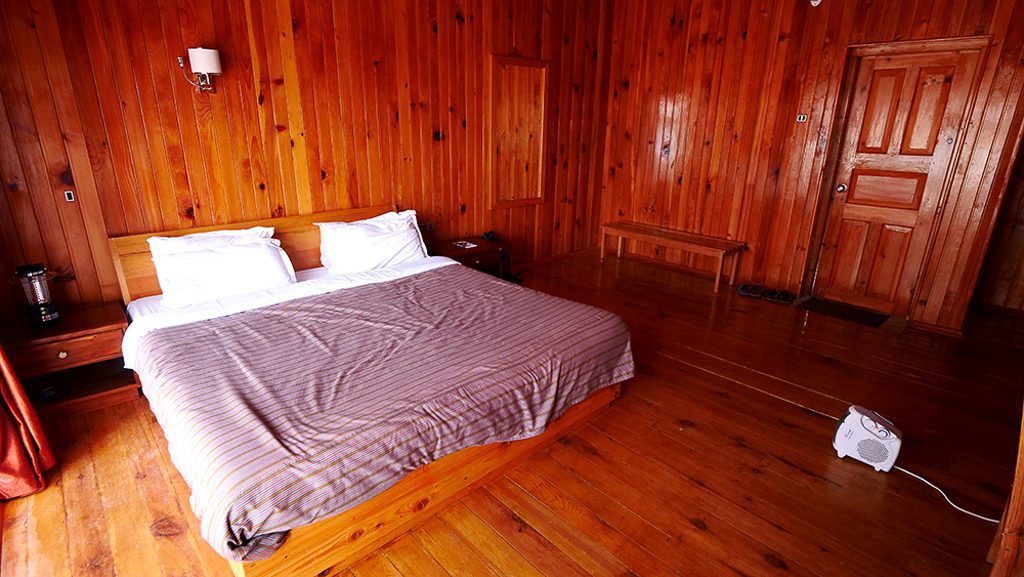 My room at Risum Resort in Haa Valley, Bhutan
