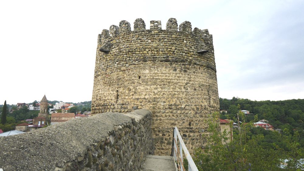 A tower along the city walls in Signagi, Georgia