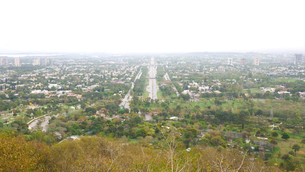 View of Islamabad, Pakistan from Margalla Hills
