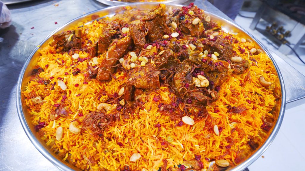 The breathtaking Zarubian rice at Lahab Kitchen Restaurant in Muscat, Oman