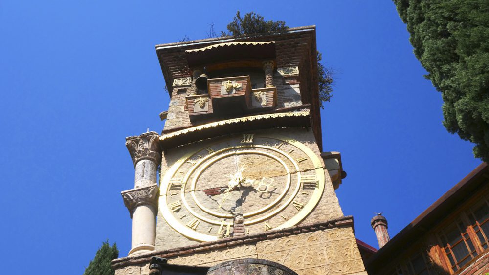 The face of the Clock Tower in Tbilisi, Georgia