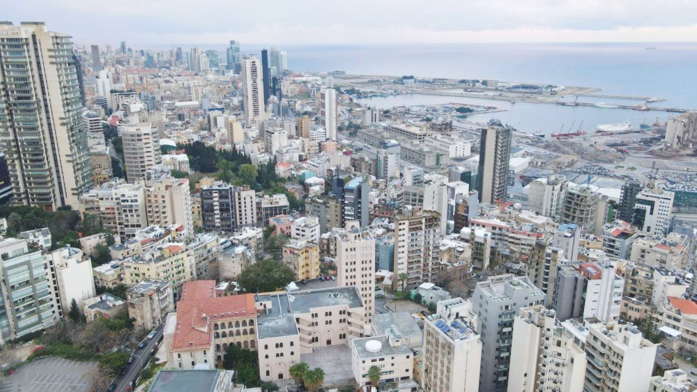 Aerial view of Beirut, Lebanon