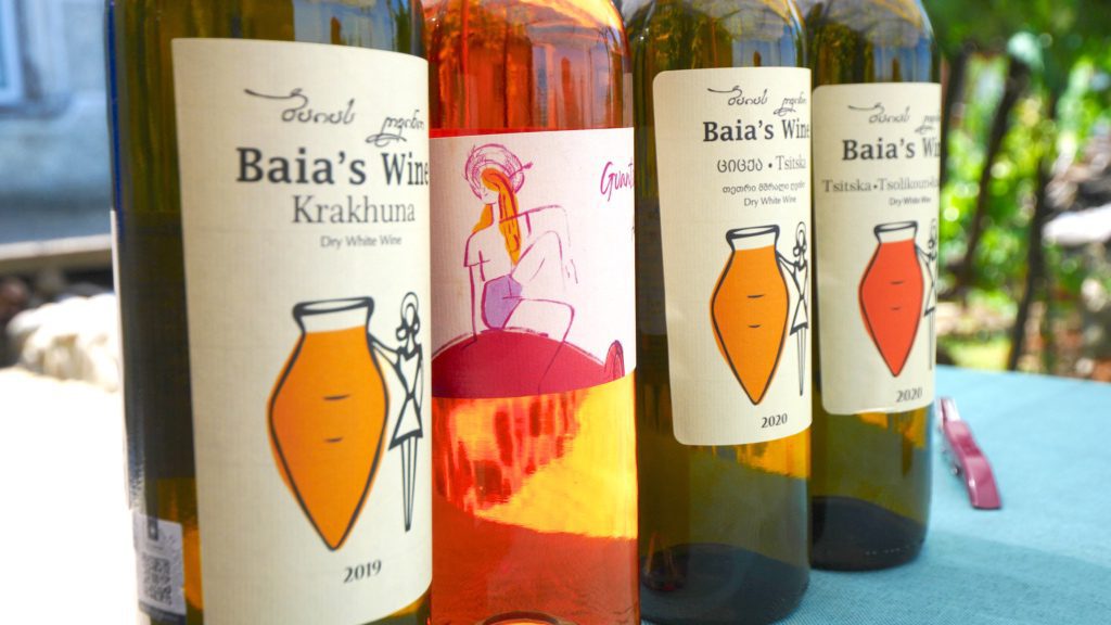 A collection of Georgian wines from Baia's Winery in Obcha, Georgia | David's Been Here