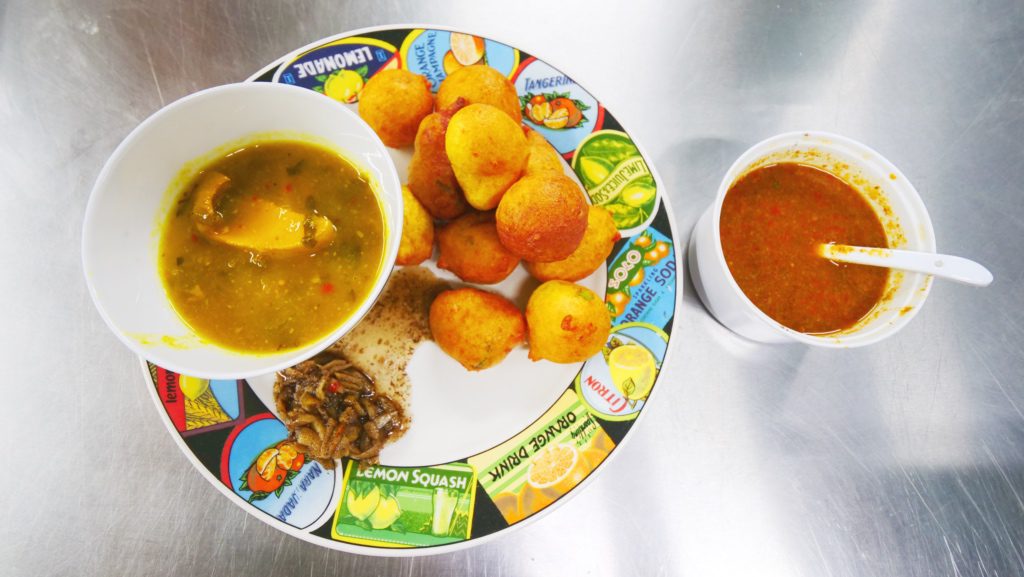 Pholourie, an incredible Trinidad food and Caribbean food, in Port of Spain | David's Been Here