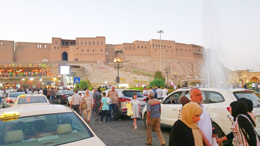 The Citadel of Erbil stands high above the city, directly above the bazaar | Davidsbeenhere