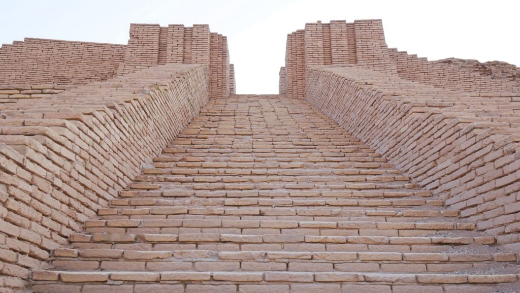 Stairs leading to the top of the Zigurrat of Ur near Nasiriyah, Iraq | Davidsbeenhere