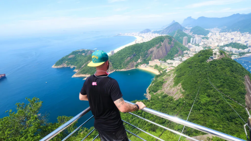 Admiring the view of Rio de Janeiro from atop Sugarloaf Mountain | Davidsbeenhere