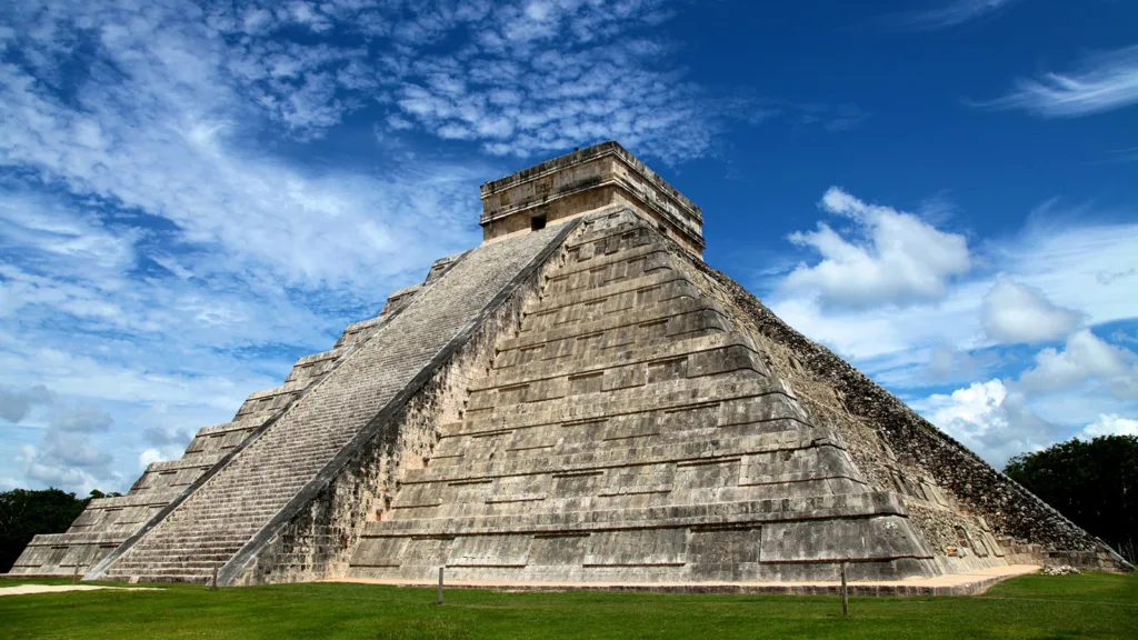 The Temple of Kukulkan, also known as El Castillo, a massive pyramid at Chichen Itza near Cancun, Mexico | Davidsbeenhere