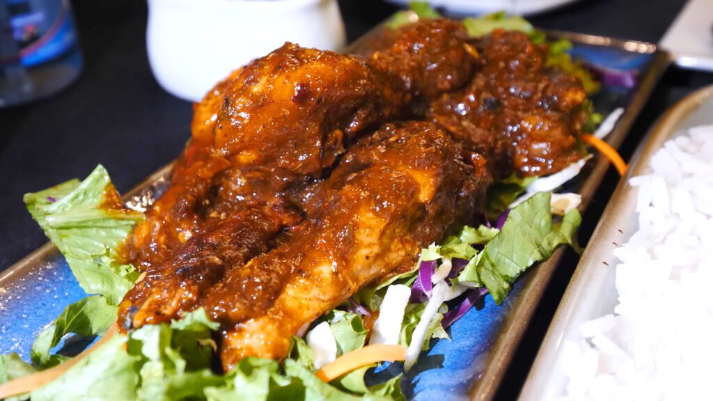 The jerk chicken wings at Bistro Cafe & Bar in Georgetown, Guyana | Davidsbeenhere