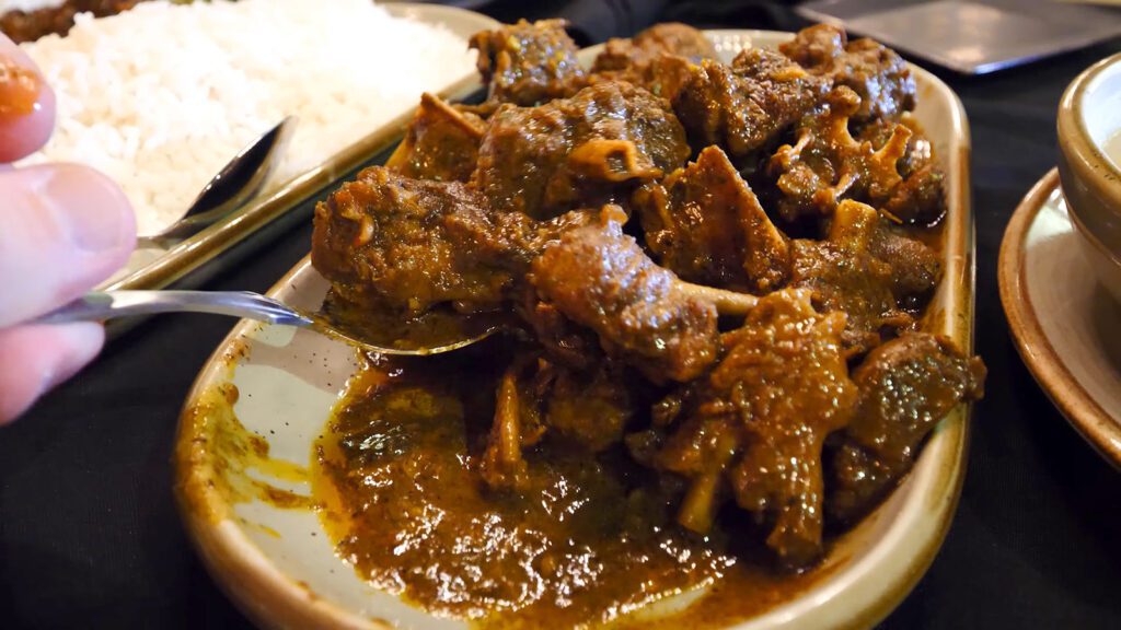 The award-winning duck curry at Bistro Cafe & Bar in Georgetown, Guyana | Davidsbeenhere