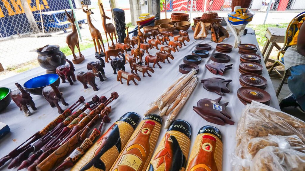Carved wooden crafts at Belinda Fish Market | Davidsbeenhere