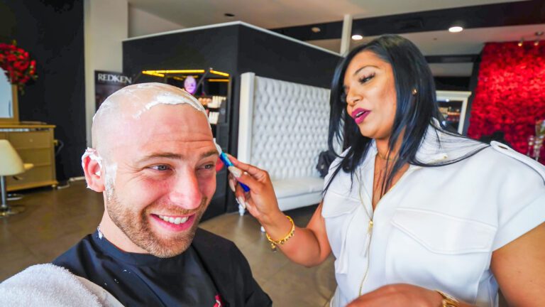 Candice Mohan cuts David Hoffmann's hair at her salon in Trinidad and Tobago | Davidsbeenhere